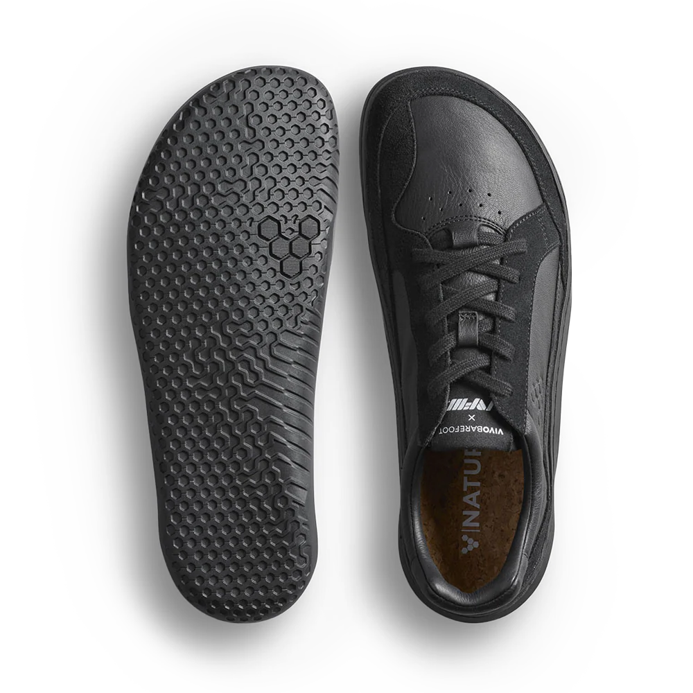 Gobi II Sneaker Premium Leather Mens Triple Obsidian