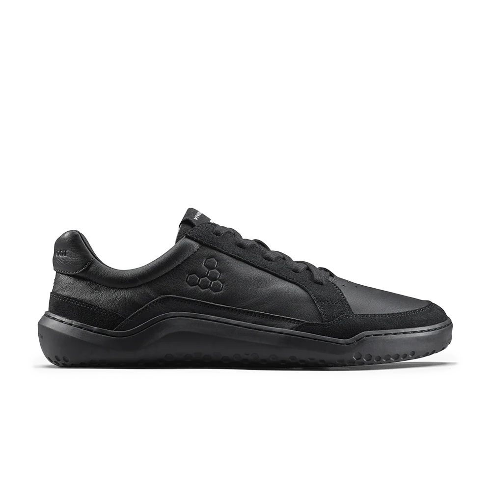 Gobi II Sneaker Premium Leather Mens Triple Obsidian