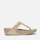 LULU CRYSTAL EMBELLISHED TOE-POST SANDALS