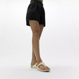 LULU CRYSTAL EMBELLISHED TOE-POST SANDALS