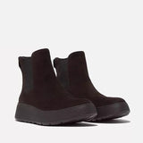 F-MODE SUEDE FLATFORM CHELSEA BOOTS