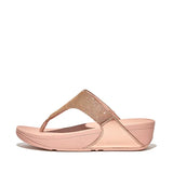 LULU SHIMMERLUX TOE-POST SANDALS