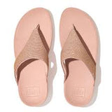 LULU SHIMMERLUX TOE-POST SANDALS