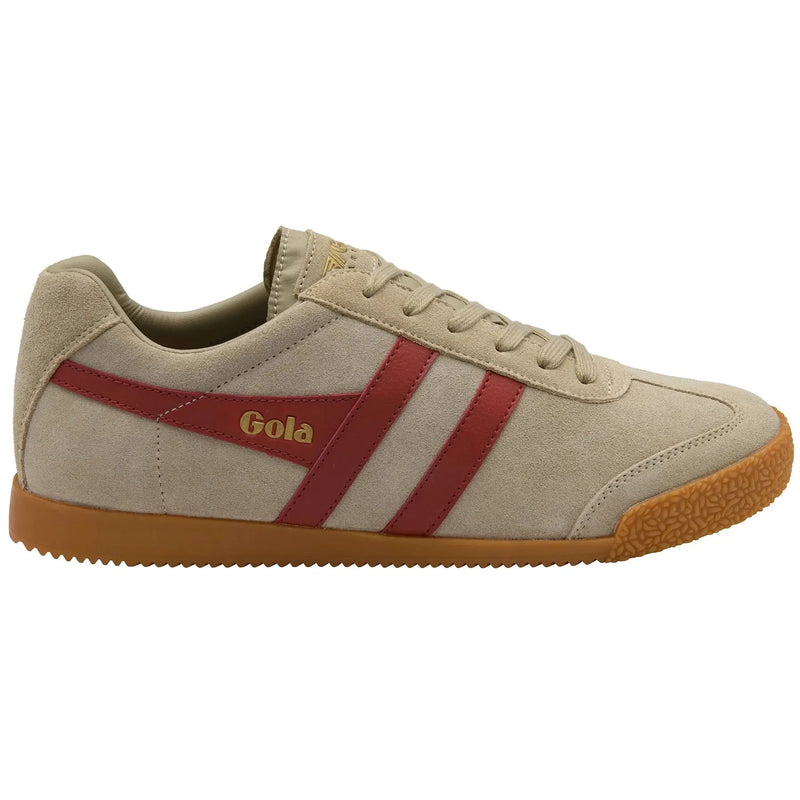 GOLA Men's Harrier Trainer- BONE/DEEP_RED