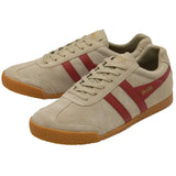 GOLA Men's Harrier Trainer- BONE/DEEP_RED