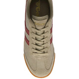 GOLA Men's Harrier Trainer- BONE/DEEP_RED